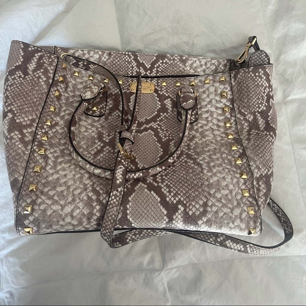 Michael Kors snakeskin purse